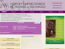 Tablet Screenshot of ledburyparishchurch.org.uk